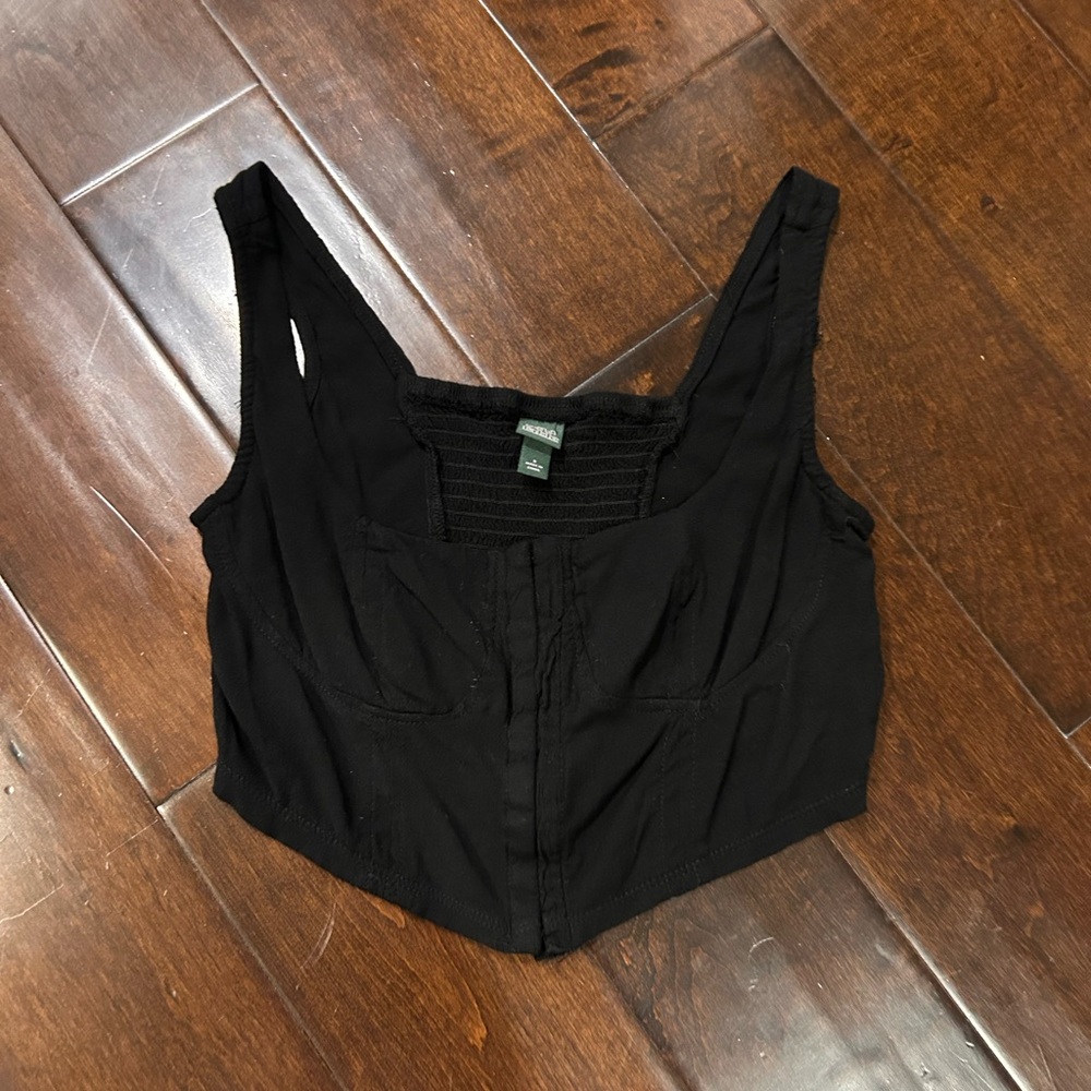 Black wild fable corset top